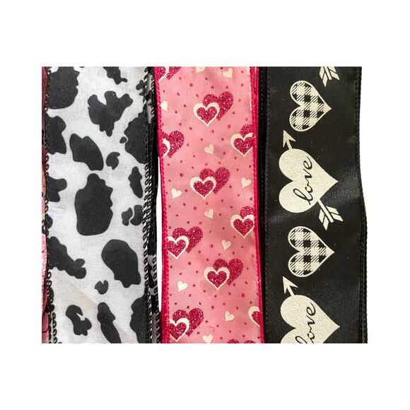 Cow Valentine Wreath Bundle | I’ll Love You Til the Cows Come Home Sign & Ribbon - Picture 6 of 7